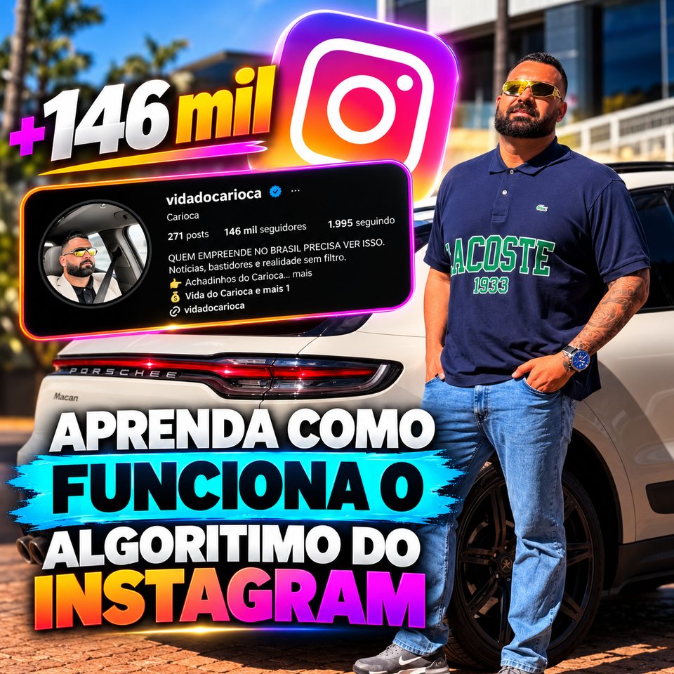 Carioca e o perfil @vidadocarioca com mais de 146 mil seguidores